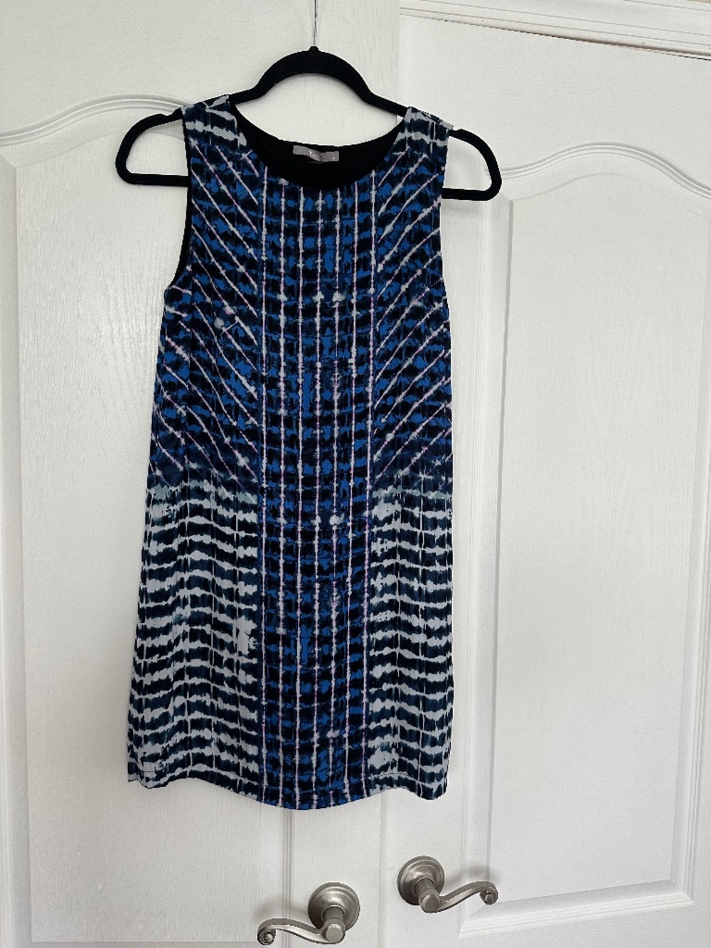 Elevated blue tie dye Tarte minidress XS